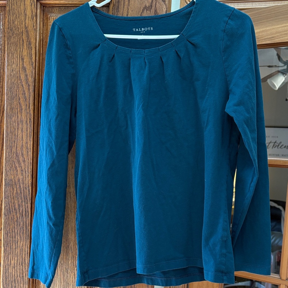 Talbots Teal Long Sleeve Women's Top